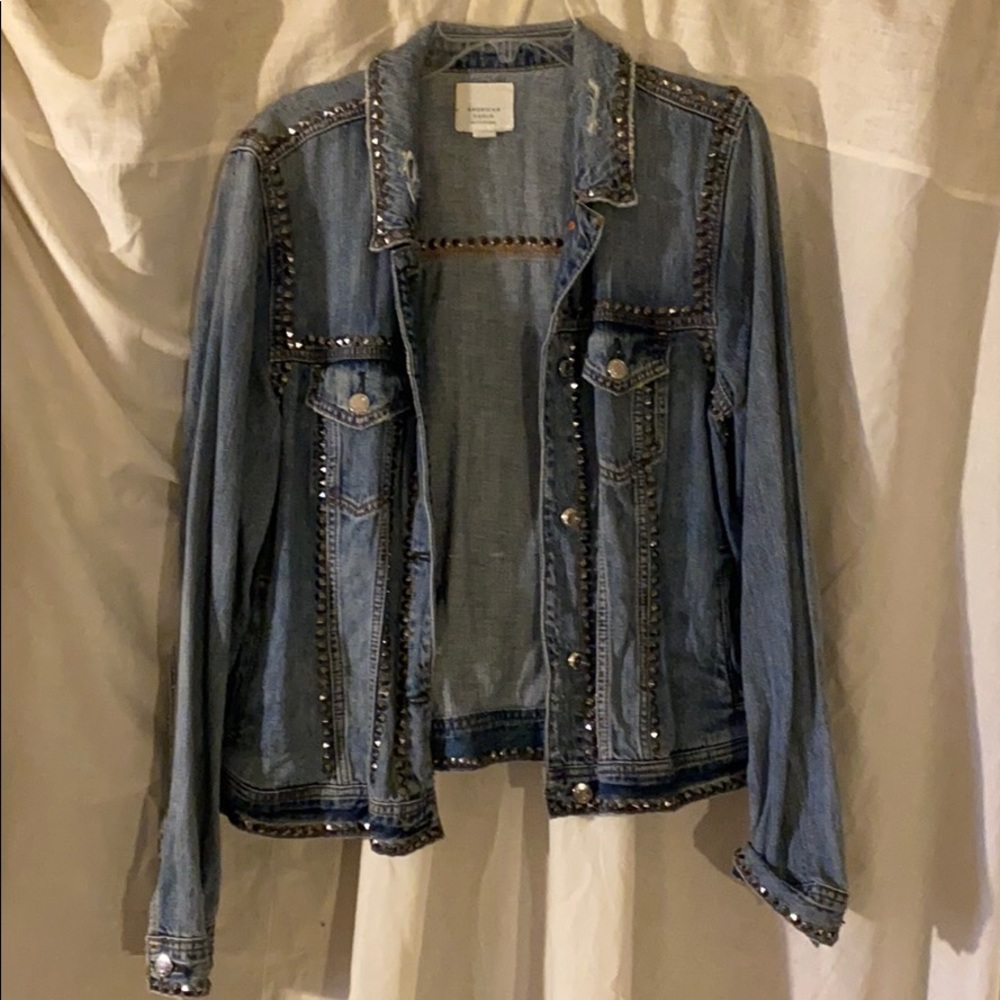 AE studded denim jacket